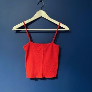 Brandy Melville red crop top